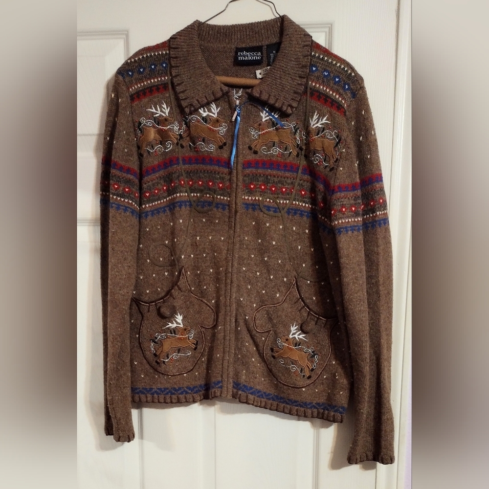 Christmas cardigan.